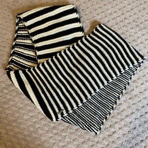 Black and White Infinity Scarf